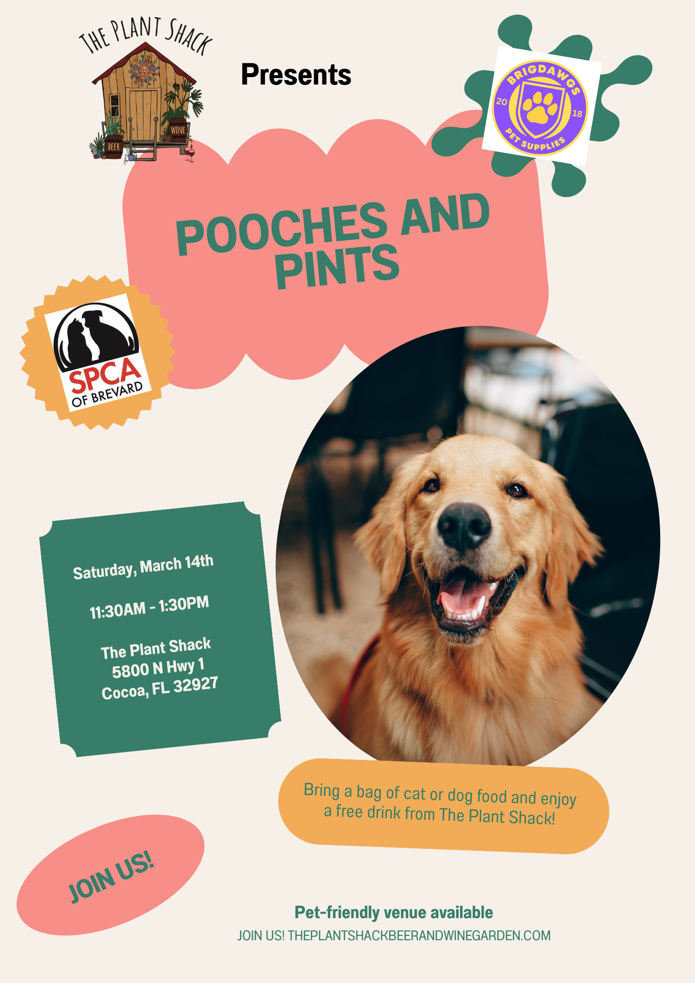 Pooches and Pints hosted by The Plant Shack