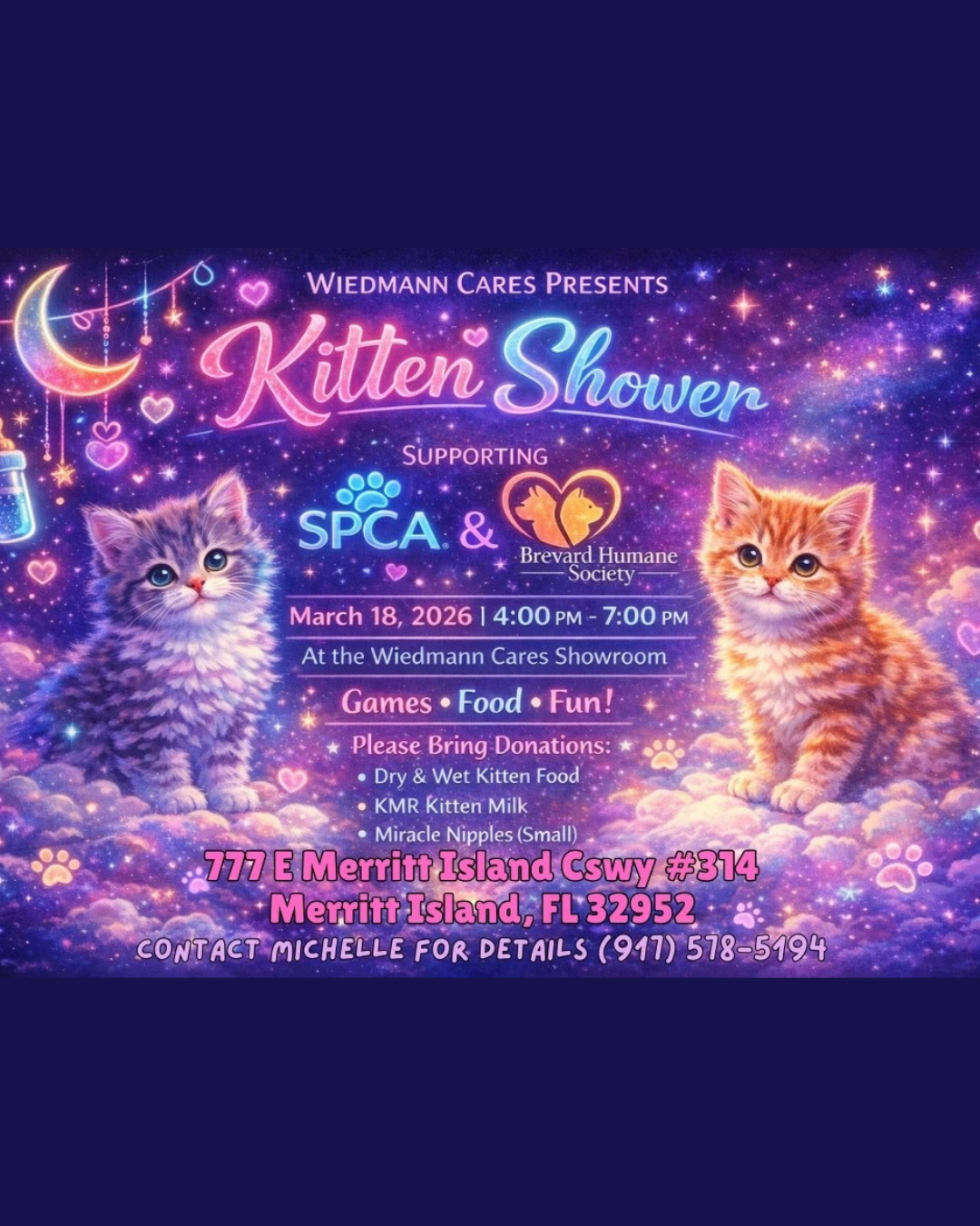 Kitten Shower hosted by Wiedmann Construction & Roofing