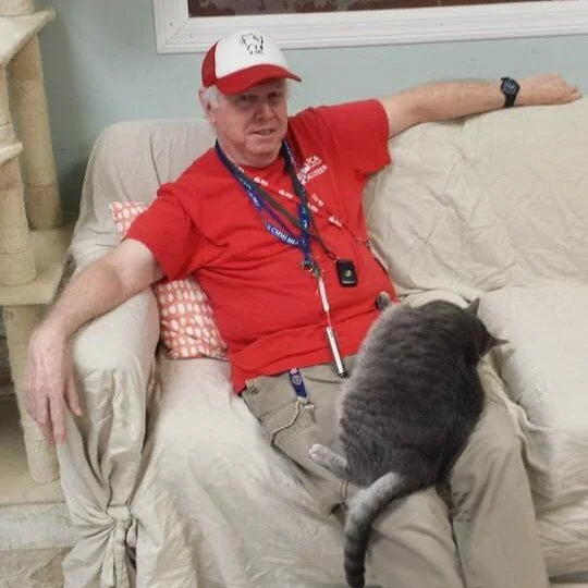 Volunteer Spotlight: Don Irons

This month, we're proud to shine the spotlight on an extraordinary member of our volunteer family, Don Irons!

Don joined the SPCA of Brevard as a volunteer in January 2017 and has dedicated an incredible 3,033 hours o