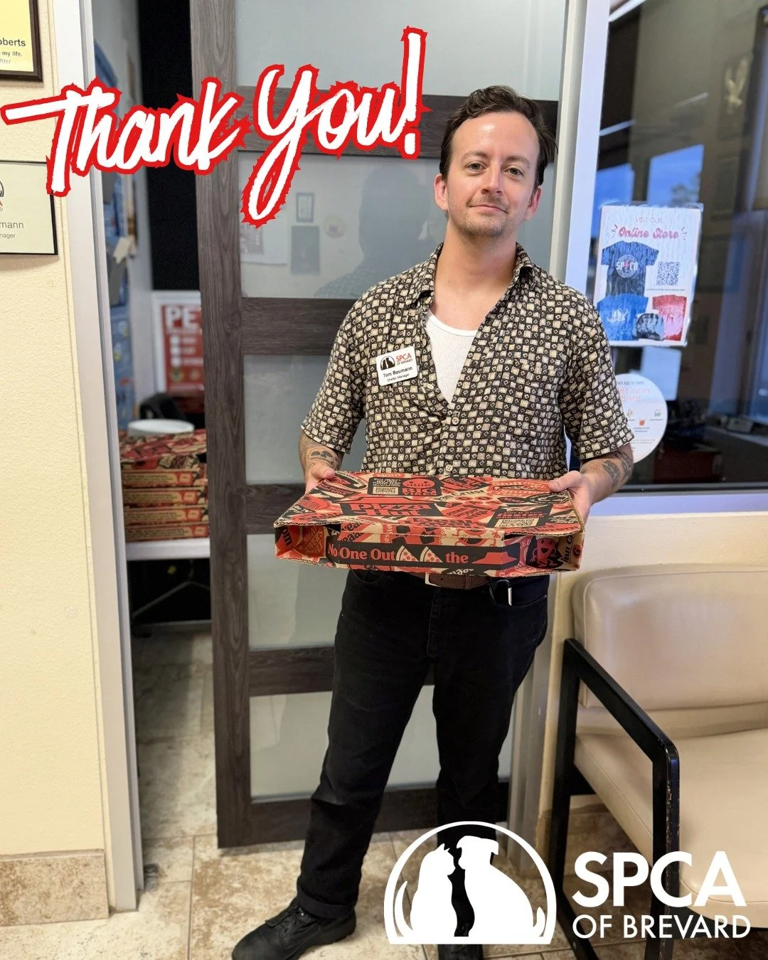 🍕Thank you, Port St. John Pizza Hut, for surprising our team with lunch today! 🍕
Each month they choose a non-profit to treat to some delicious pizza, and this month they selected an animal welfare organization. We are so grateful they chose the SP