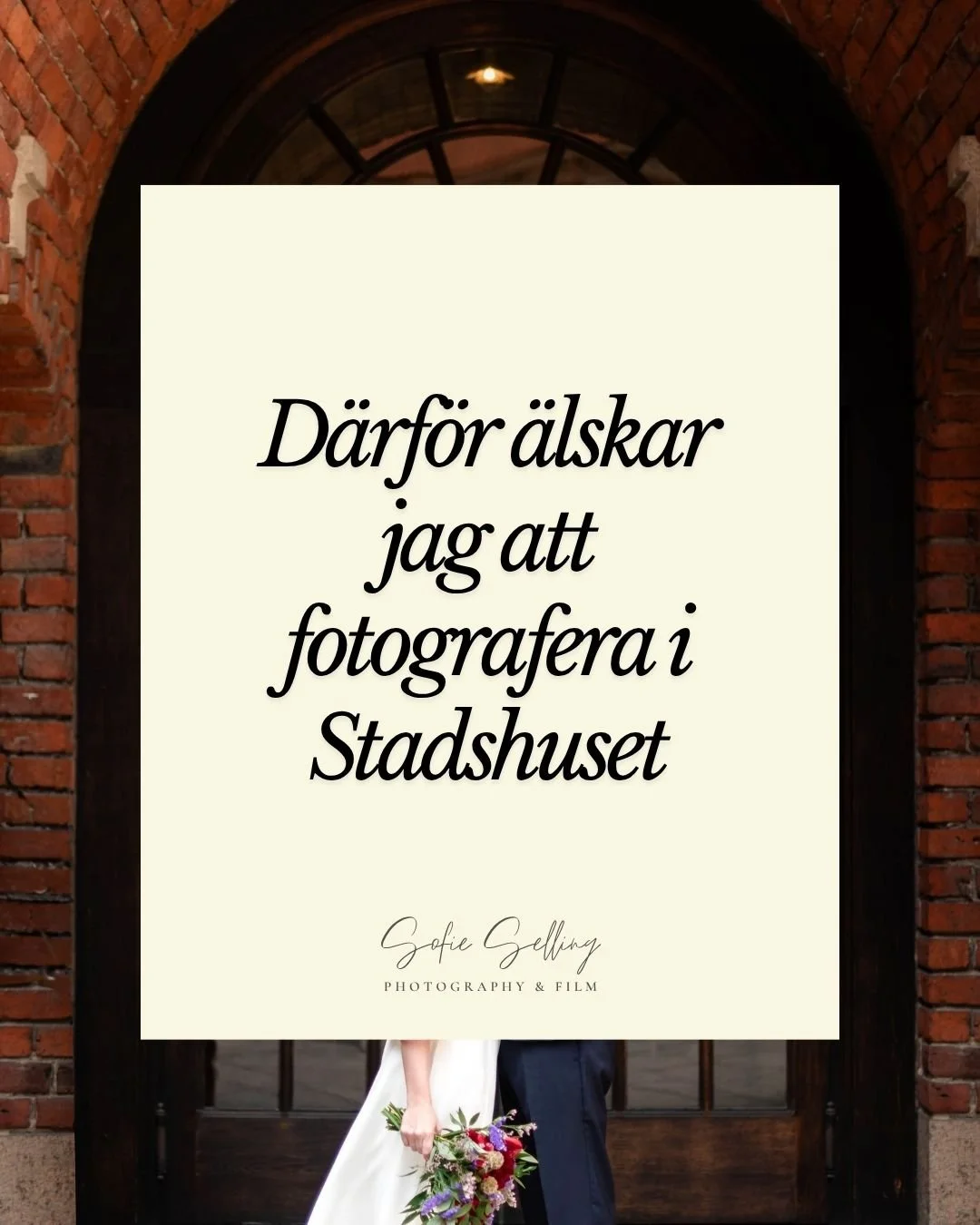 Det finns m&aring;nga anledningar att &auml;lska stadhuset. 
H&auml;r &auml;r n&aring;gra av mina som br&ouml;llopsfotograf 🥰

N&auml;r gifter ni er? 😍🎉