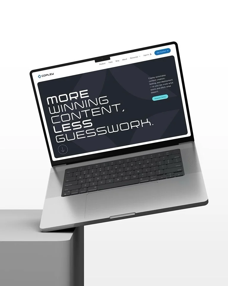 We&rsquo;ve been working on a number of awesome projects the past couple of months, and this website redesign for our clients at Copley is no exception.
.
Copley is an AI-native platform that reinvigorates ad and content creation efforts for e-commer