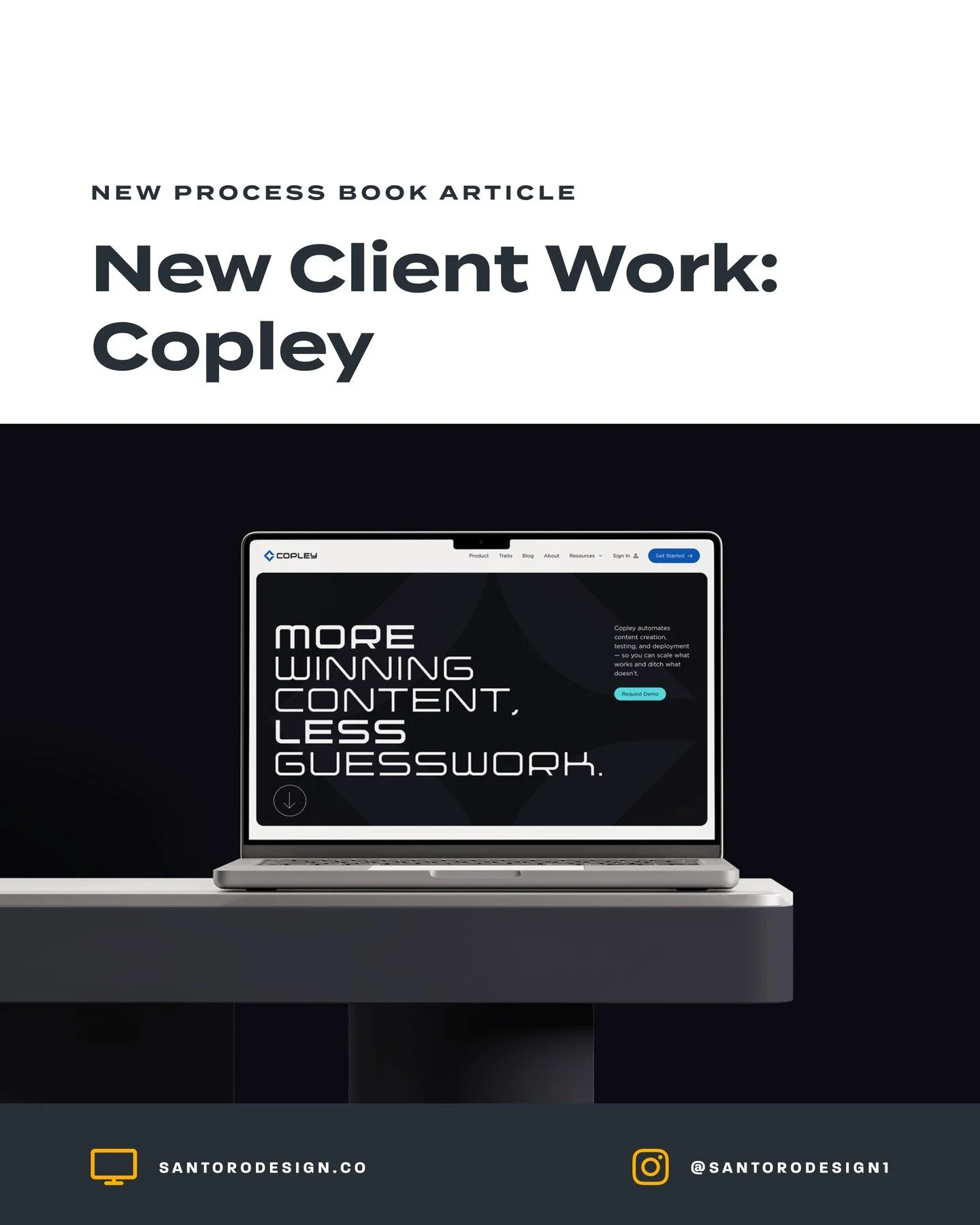 Last week, we were proud to announce the website launch of our client, Copley!
.
Copley is a cutting-edge AI content platform built to transform how businesses craft compelling, high-impact content&mdash;quickly and effortlessly. Created by former Kl