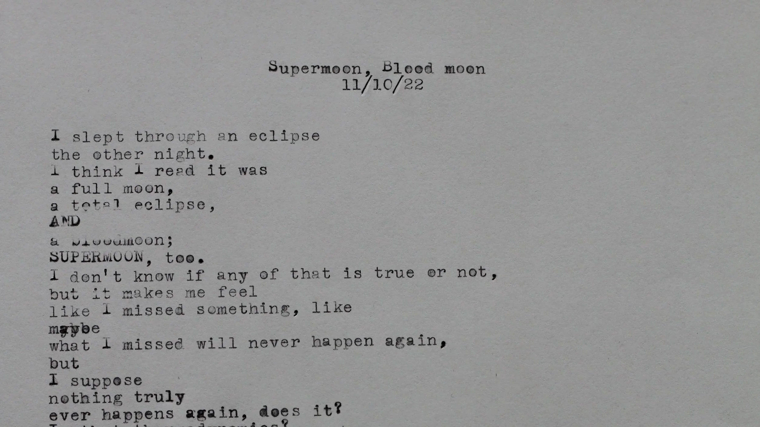 Supermoon, Blood Moon