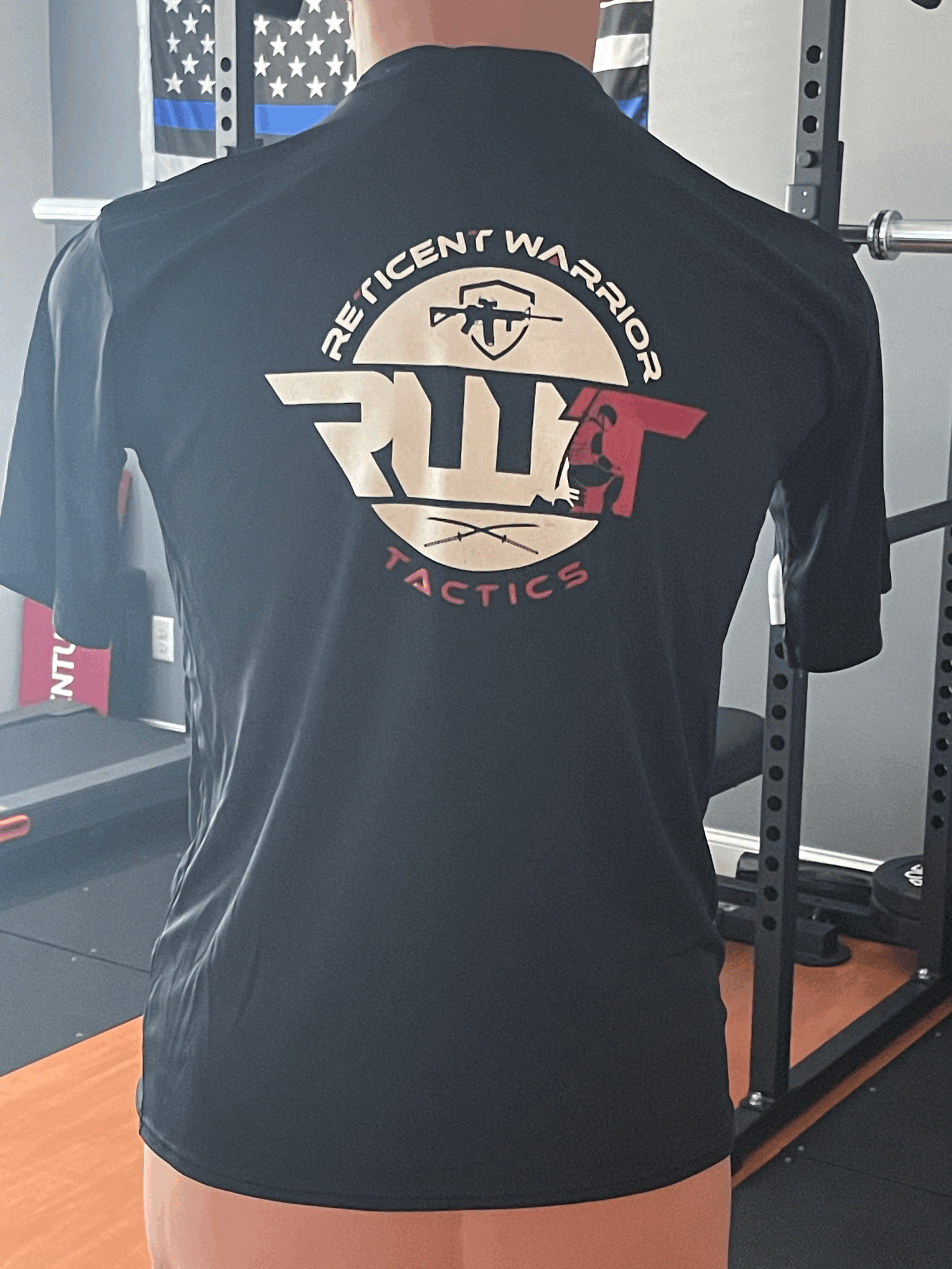 Reticent Warrior Tactics Performance T shirt back