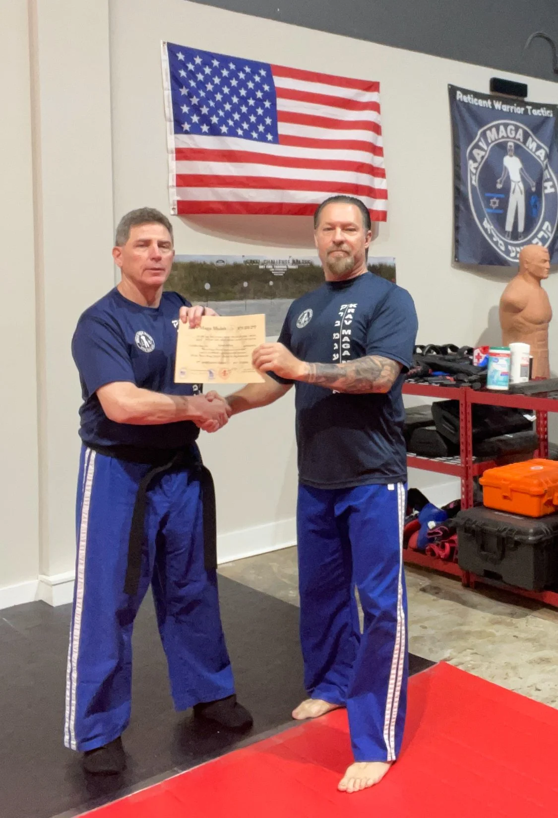 Krav Maga instructors Dave Fivecoat and Vann Winn