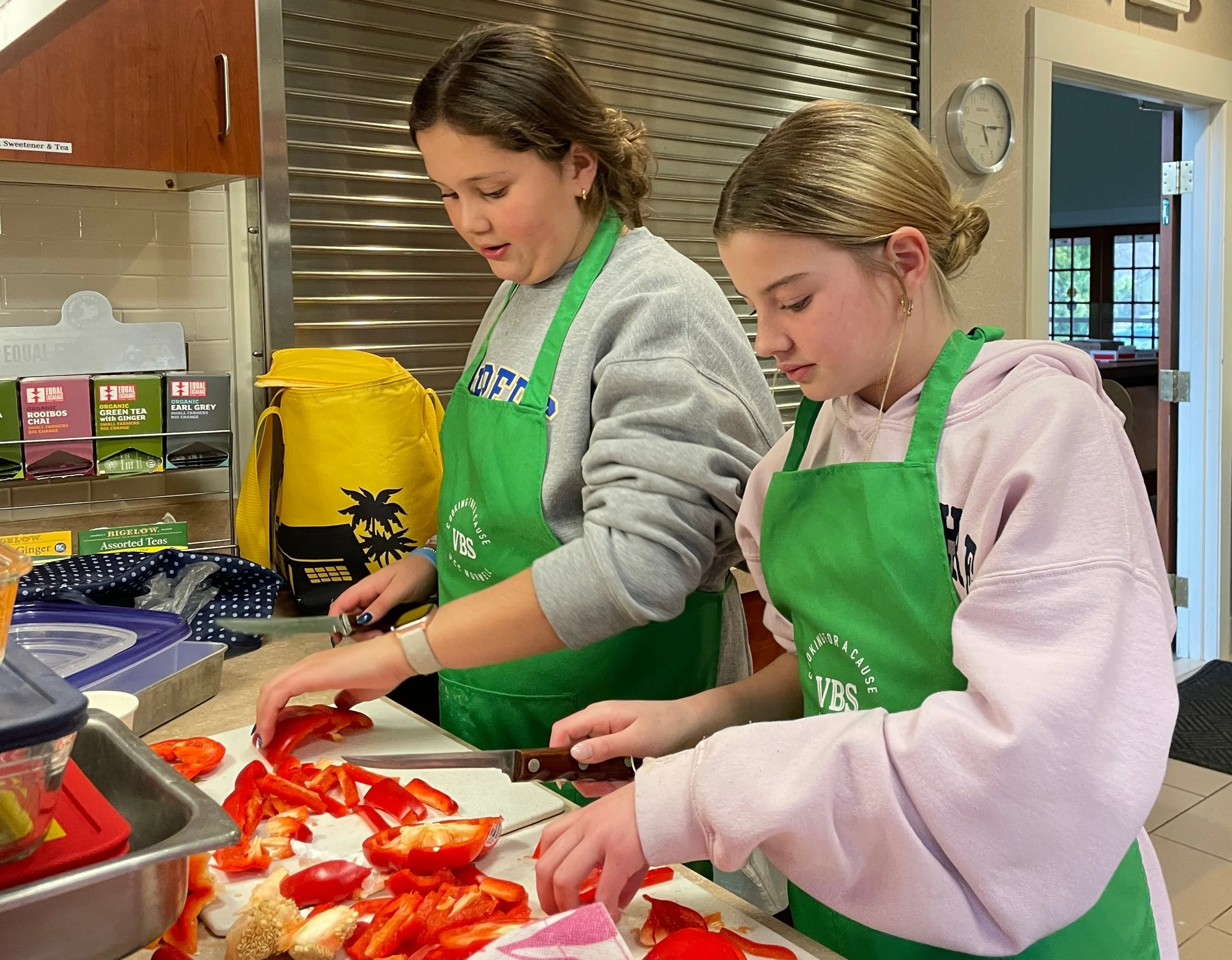 Pajama story time in Church School