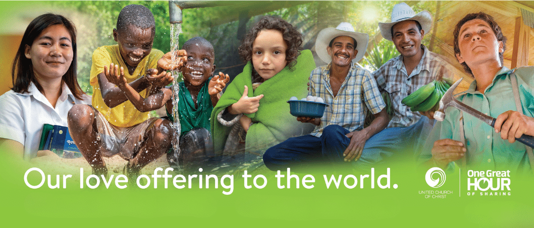One Great Hour of Sharing offering on Sunday, May 3, 2026