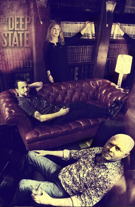 the Deep State lounging in a swank library looking rad