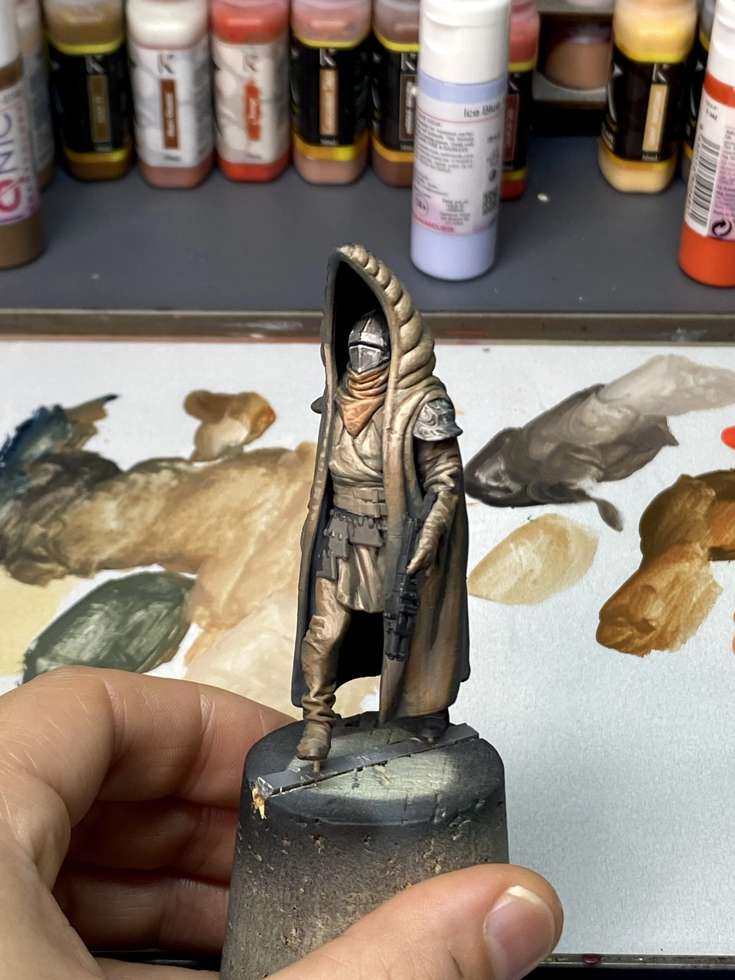 One foot in front of another