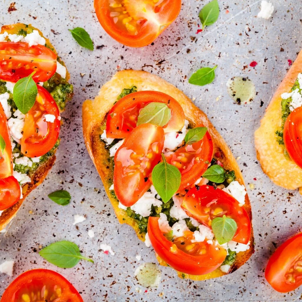 Crostini with Pesto