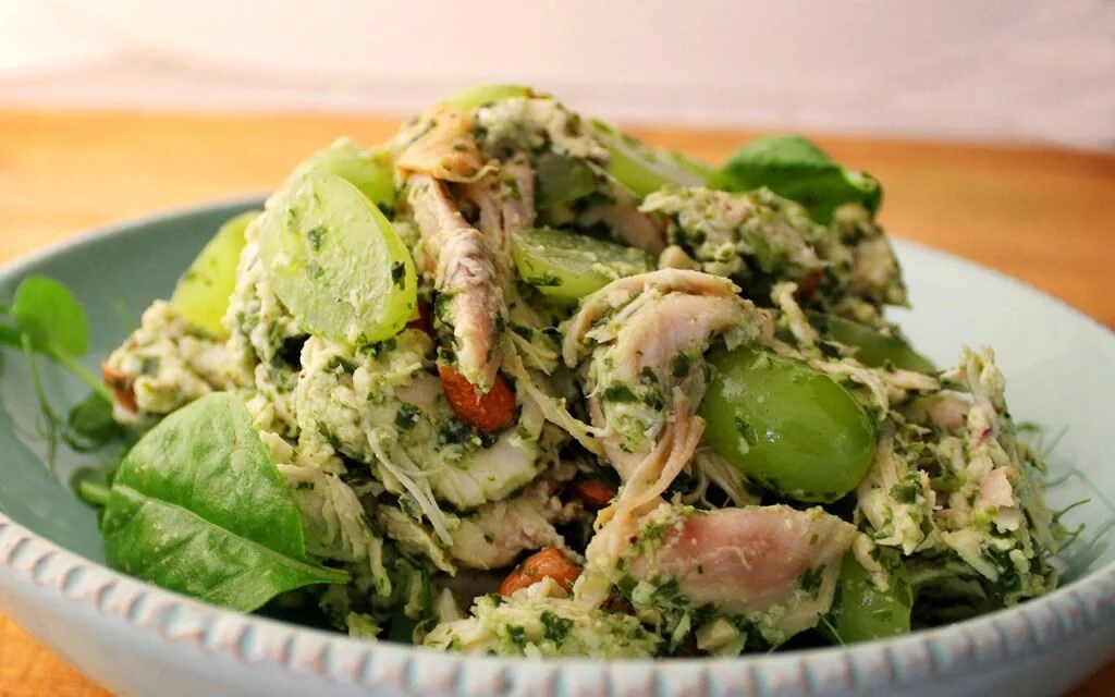 Chicken Pesto and Grape Salad