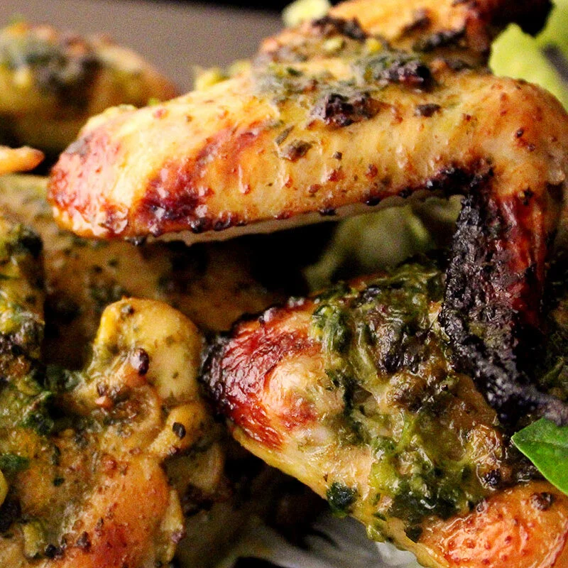 Pesto Chicken Wings