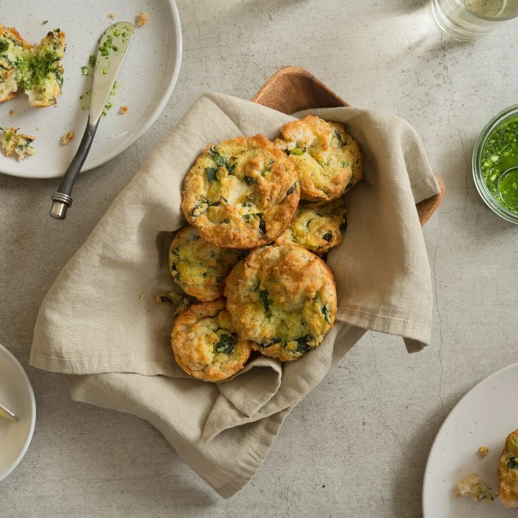 Savoury Pesto Muffins (vegan)