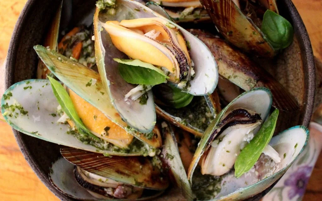 Pesto Mussels