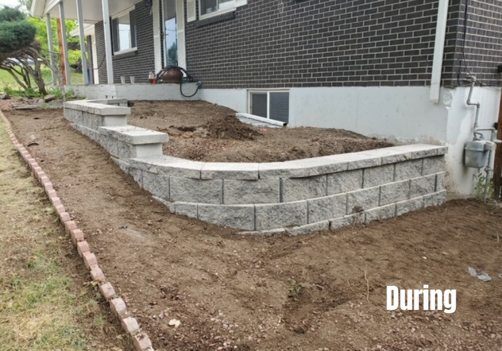 During - Retaining Wall Reconstruction Project Denver/Lakewood
