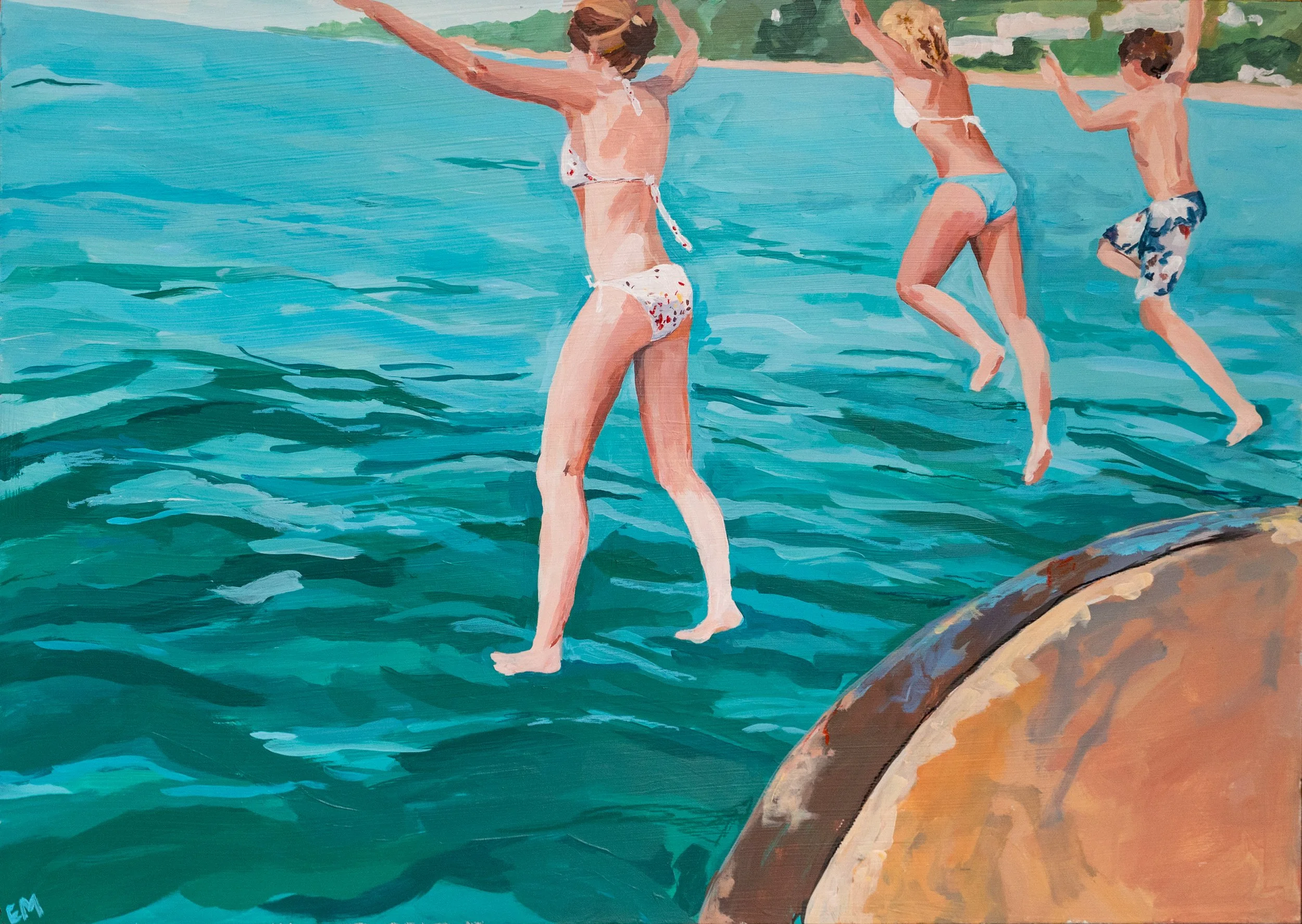 “Over the prairies and the deep trees” | 29”x22”,