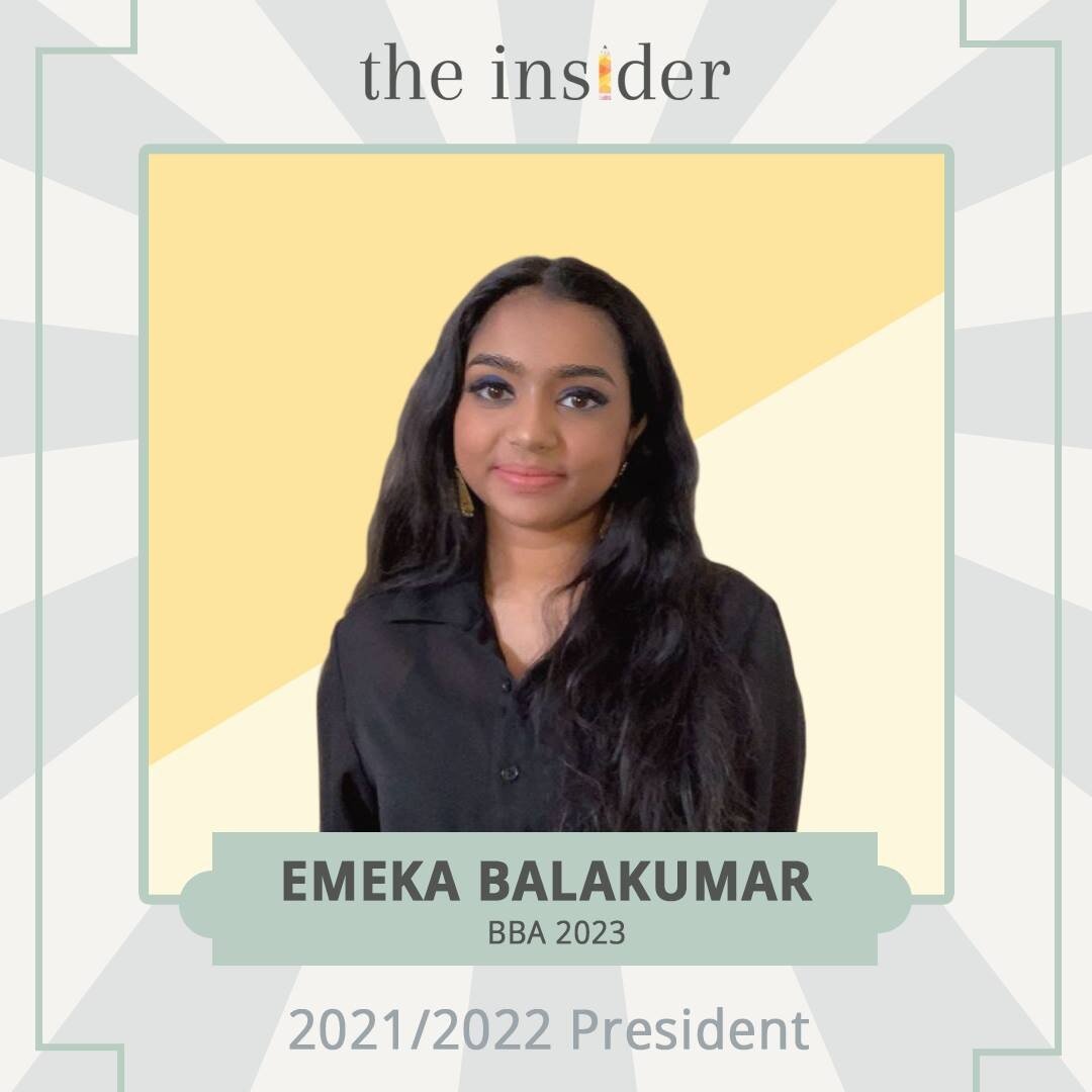 🎉 We are excited to officially announce our incoming 2021/2022 president, Emeka Balakumar! She has grown so much during her time as a content director while showing great passion, leadership, and creativity in all her work. We can&rsquo;t wait to se