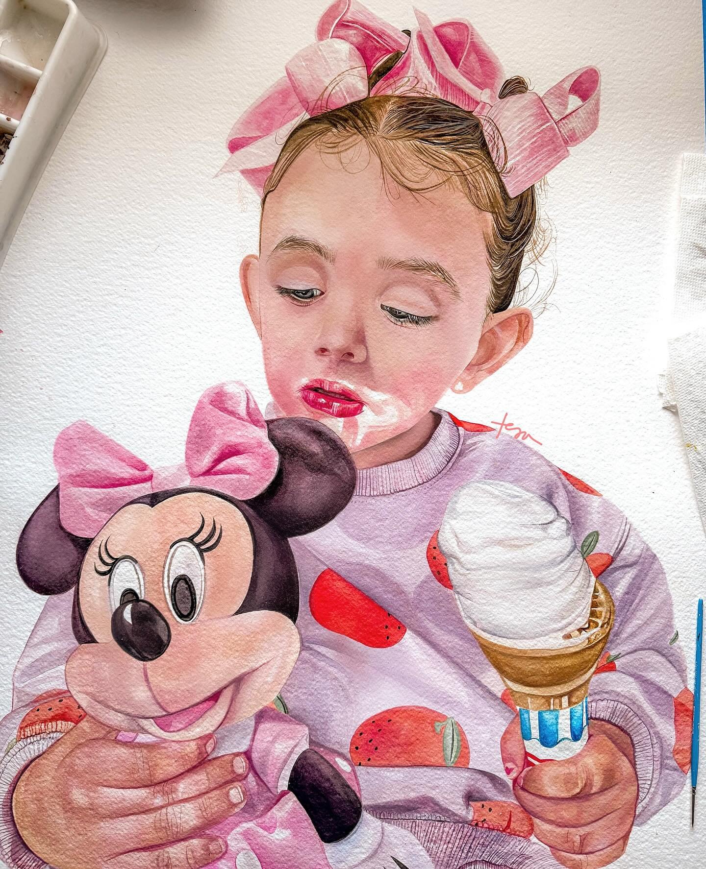 just a cone of happiness🍦🌸

watercolor portrait: 28 in. H x 36 in. W 🌈