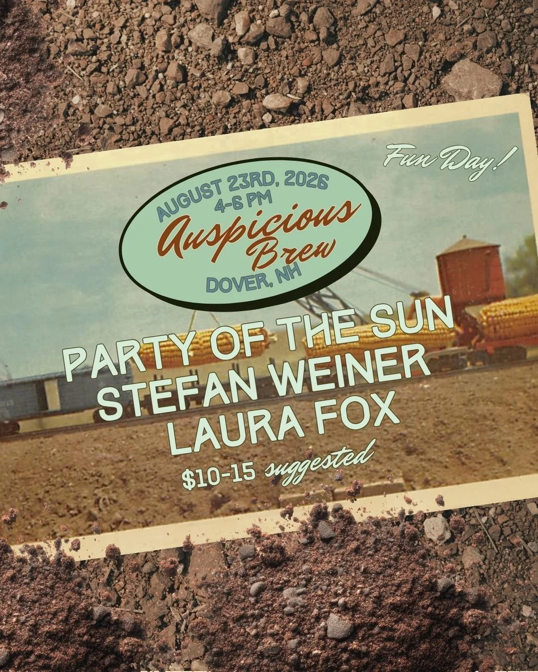 Party of the Sun, Stefan Weiner, + Laura Fox @ Auspicious Brew