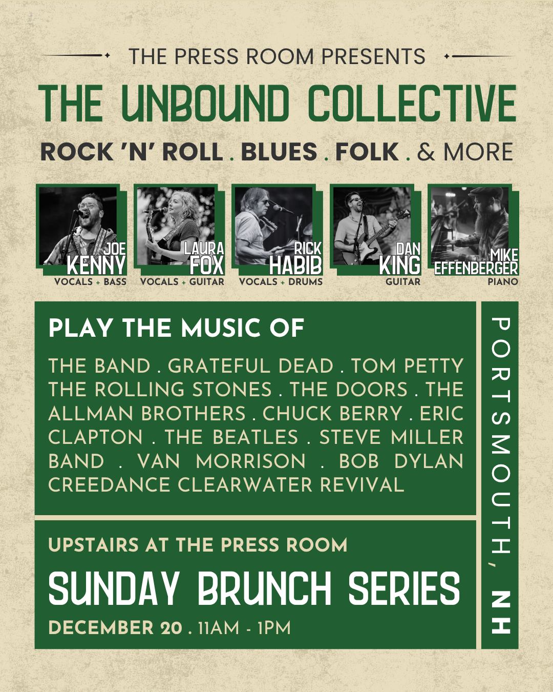 The UNBOUND Collective @ The Press Room / December