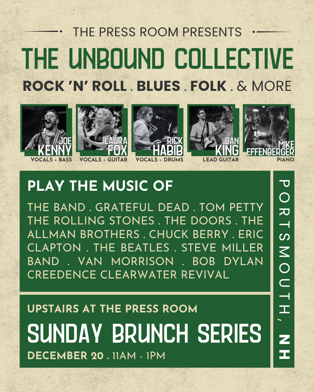The UNBOUND Collective @ The Press Room / December