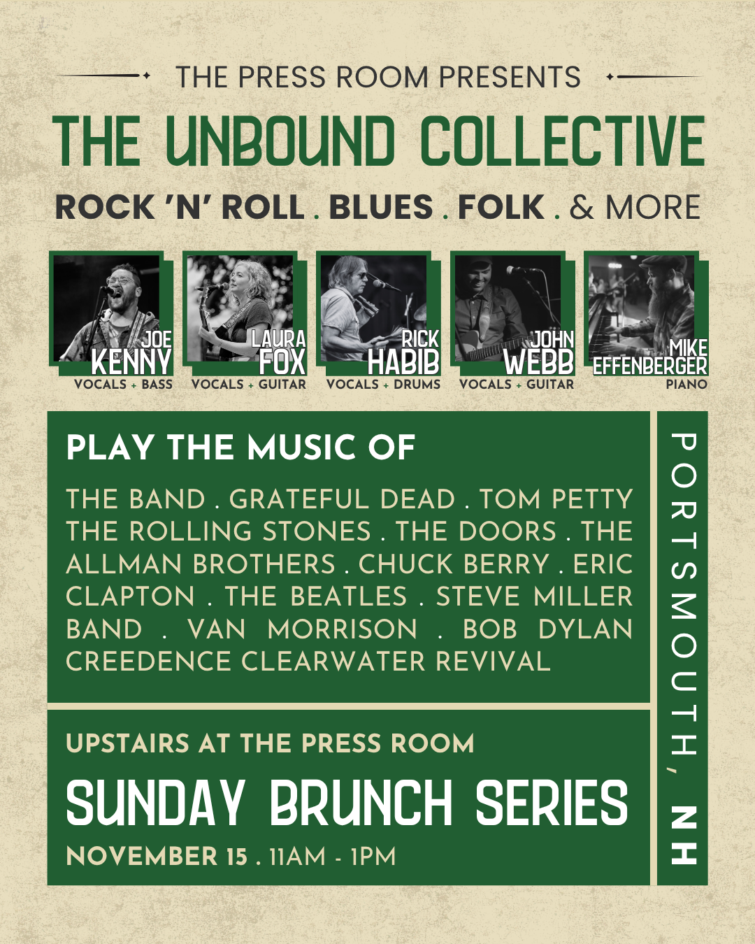 The UNBOUND Collective @ The Press Room / November