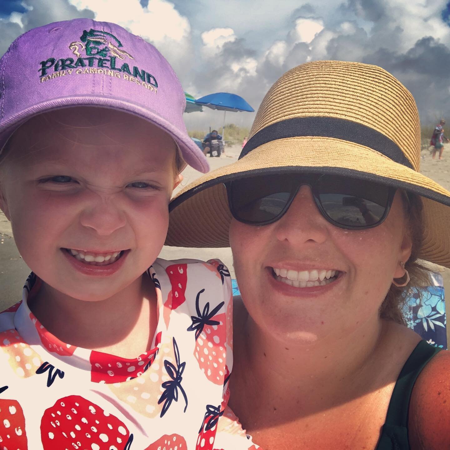 Two of us like sitting on the beach and two of us like playing in the waves. Soaking up all the sun and fun and sand and memories with these four!! #summer2021 #pirateland