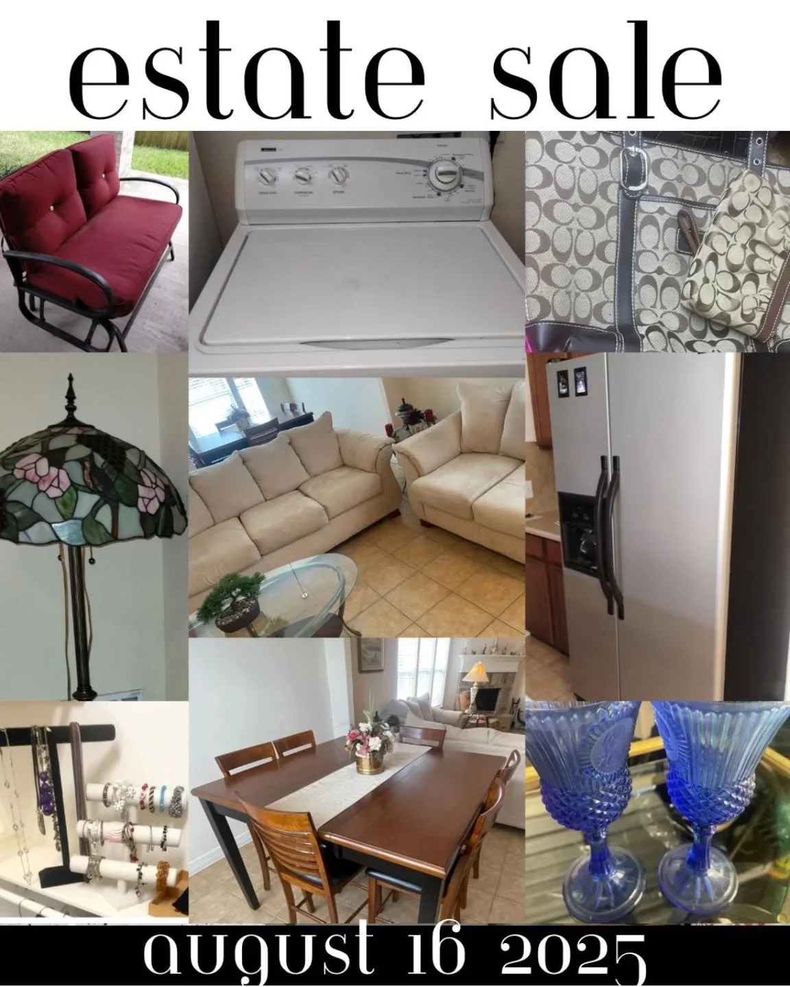 Join us in Porter, Texas tomorrow from 10am to 3:30pm! 

#estatesale #houstonestatesales #portertx  #thisweekend #doorstepestatesales