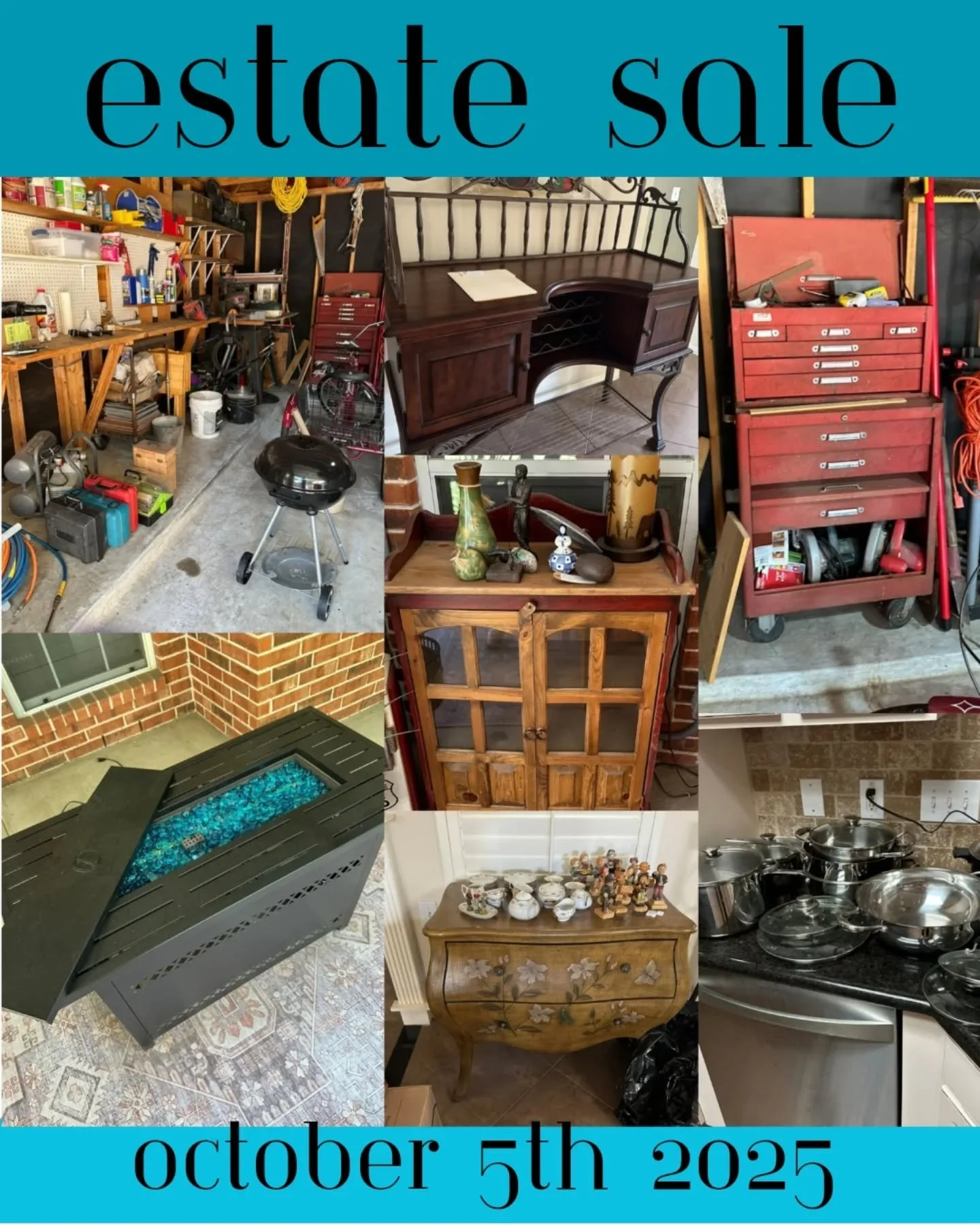 Estate Sale this Sunday in Tomball! 9&quot;30 to 3:30pm. 

#estatesale #houstonestatesales #texasestatesales #houstonresale
