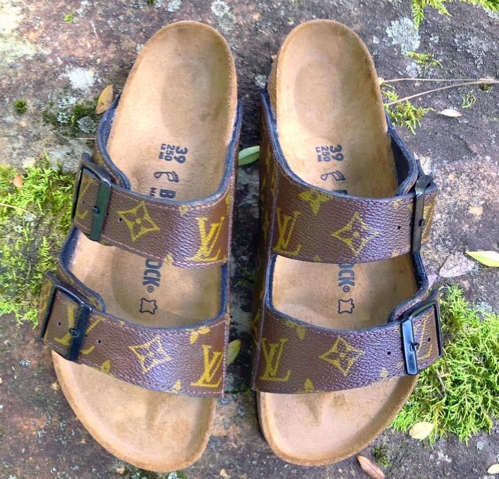 Birkenstock with LV strap upgrade