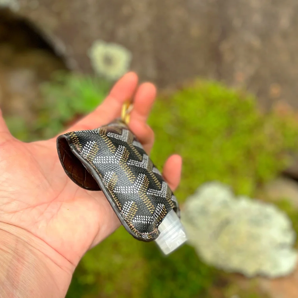 AUTHENTIC HARVESTED GOYARD CANVAS HAND CRAFTED Hand Sanitizer