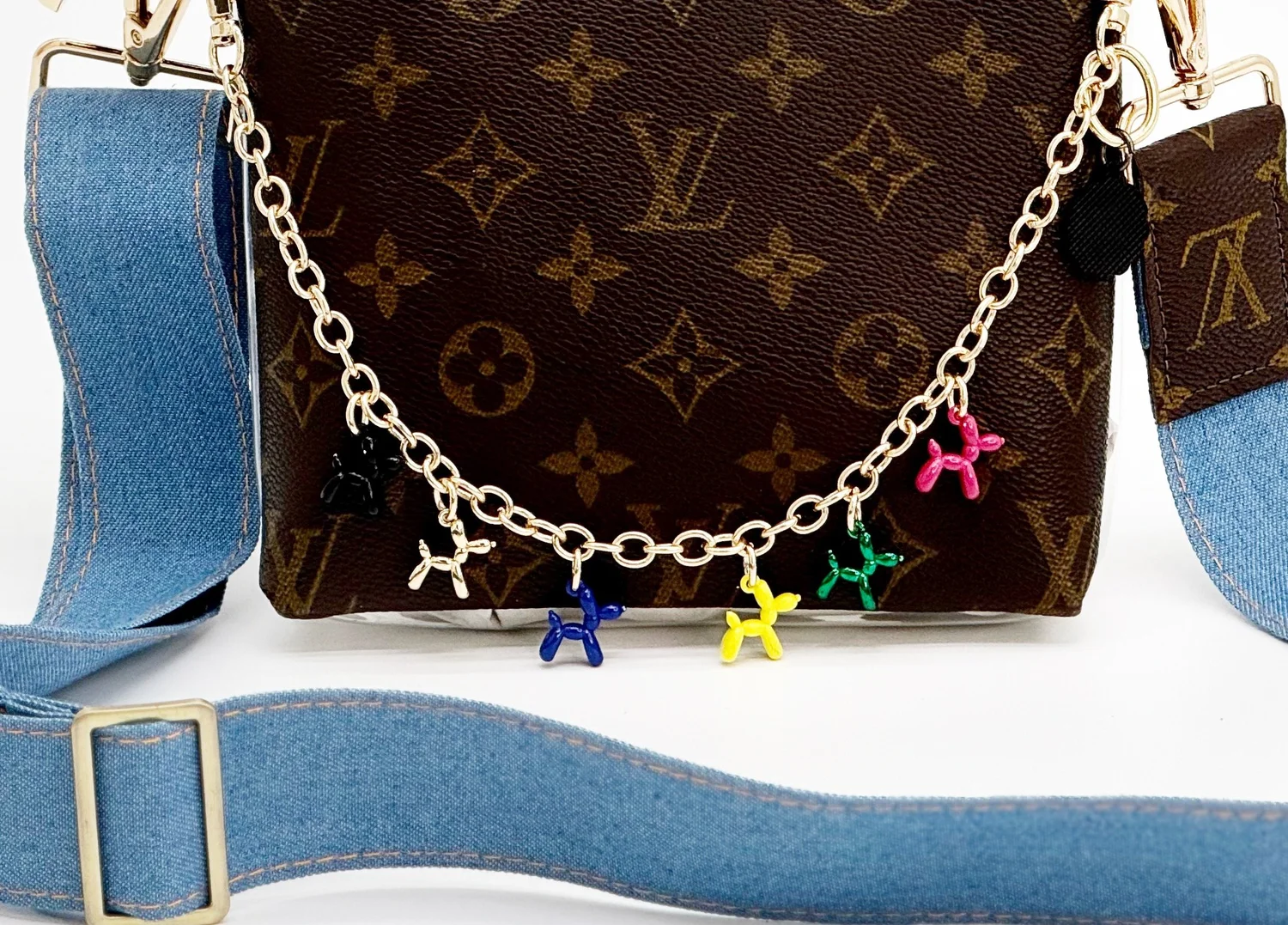 READY TO SHIP Louis Vuitton Upcycled Authentic Canvas Zip Closure