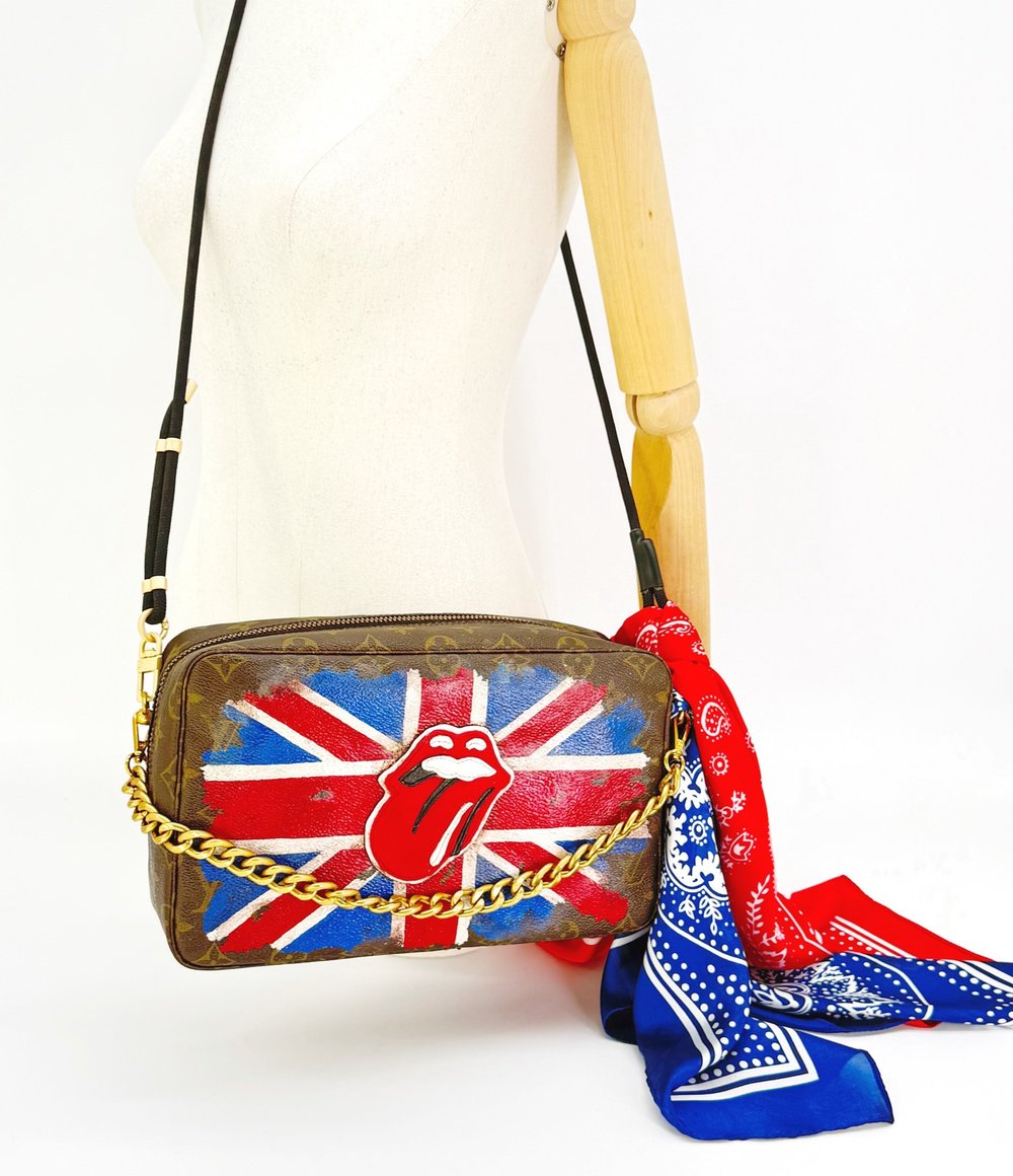 Ready 2 Ship ROLLING STONES HOMAGE Louis Vuitton Hand Painted