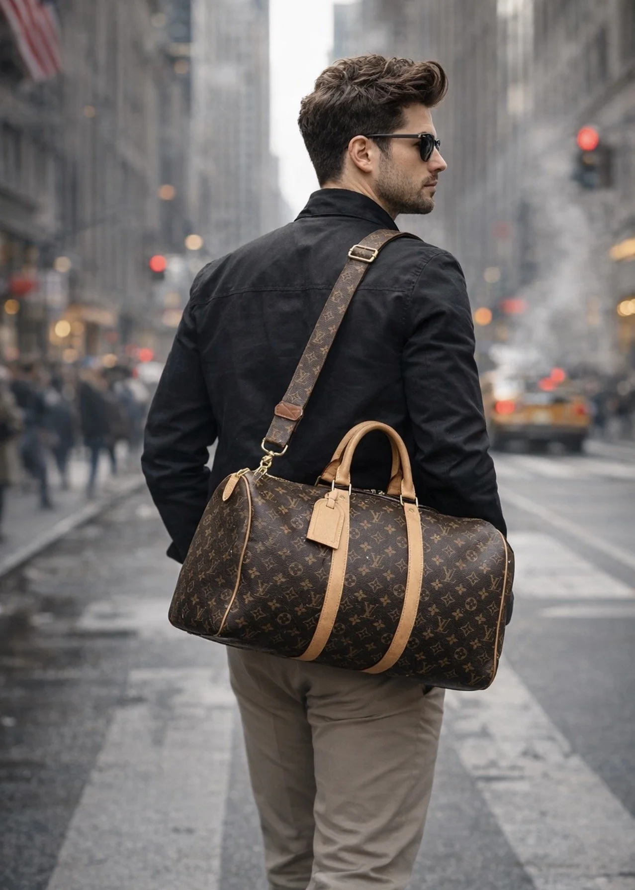 CUSTOM MADE LOUIS VUITTON ADJUSTABLE KEEPALL LUGGAGE STRAP