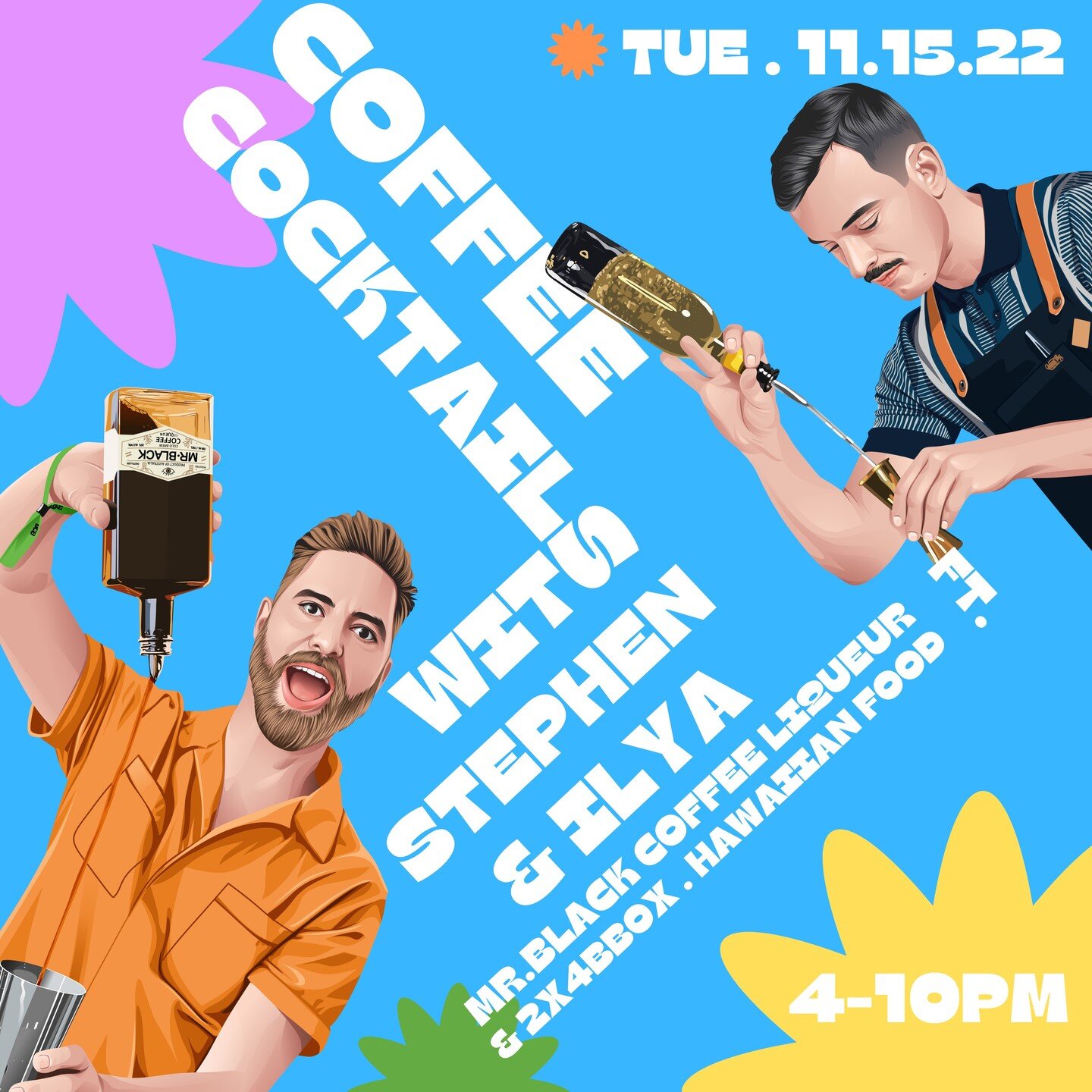 We invite you to celebrate the sf coffee fest in full spirit we are hosting a collaborative evening with @mrblackspirits and @bar_iris_sf.

WHERE: bar iris . 2310 polk st . sf
WHEN: Tue . Nov . 15
WHO: @sjberto &amp; @ilyaromanov will be 
TIME: 4pm-1
