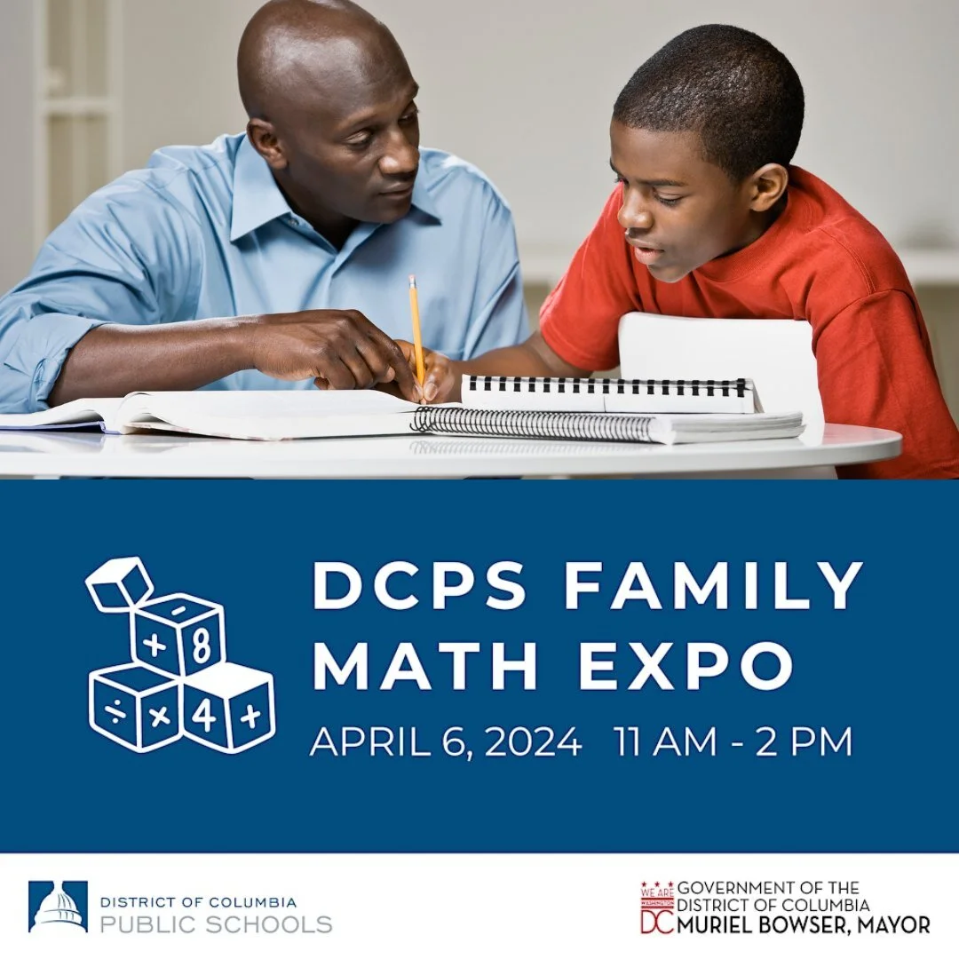 📚✨ We can't wait for the DCPS @dcpublicschools Family Math Expo at Houston Elementary School @charleshhoustonelem on April 6th!
🧮 Math is not just numbers—it's the pathway to student success! This event, geared towards Pre-K – 5th grad