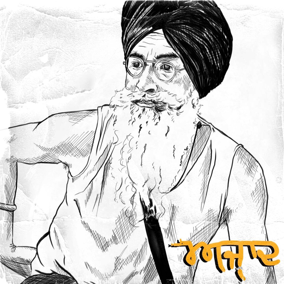 General Shabeg Singh Ji Sketch