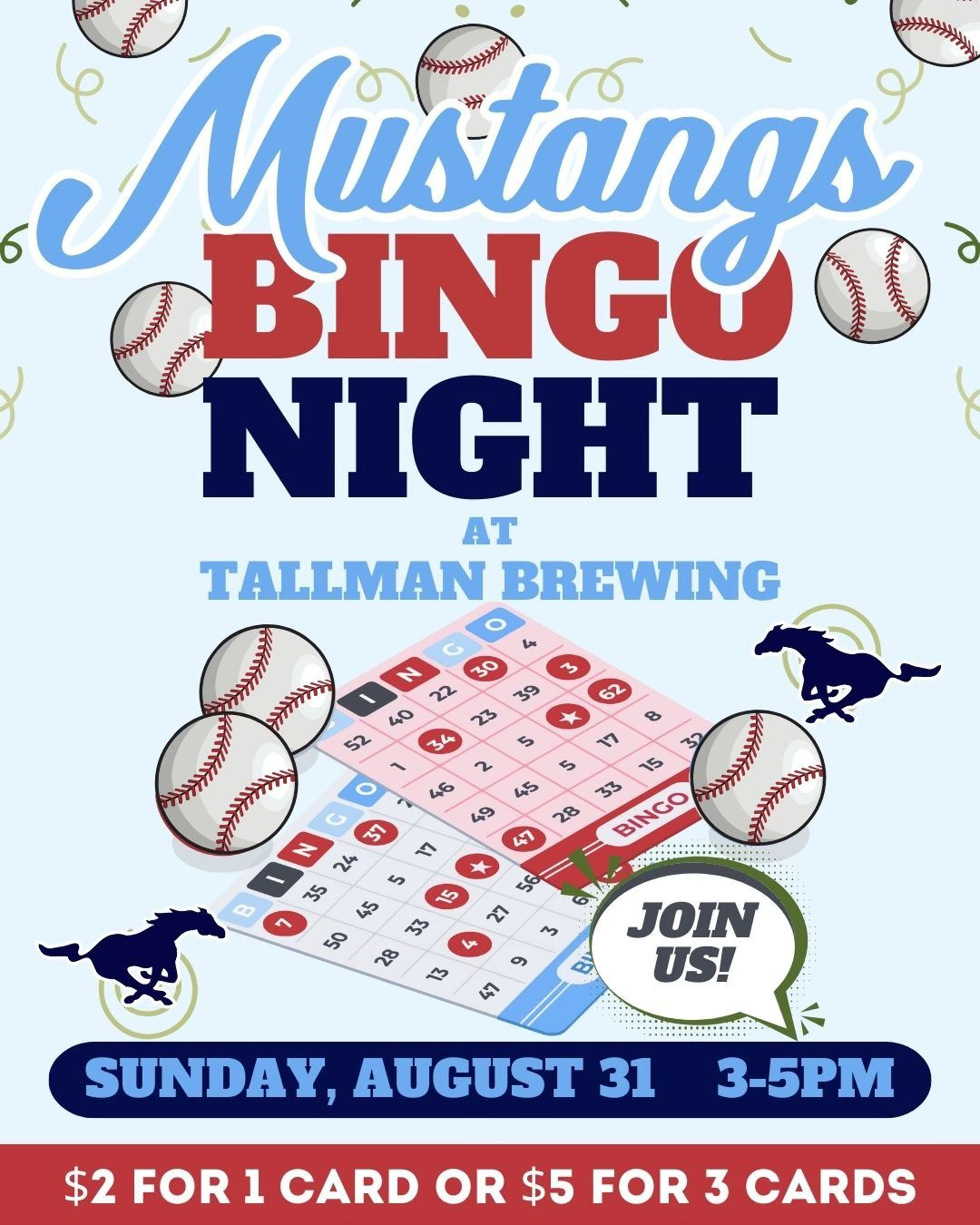 Mustang Baseball BINGO - Night!