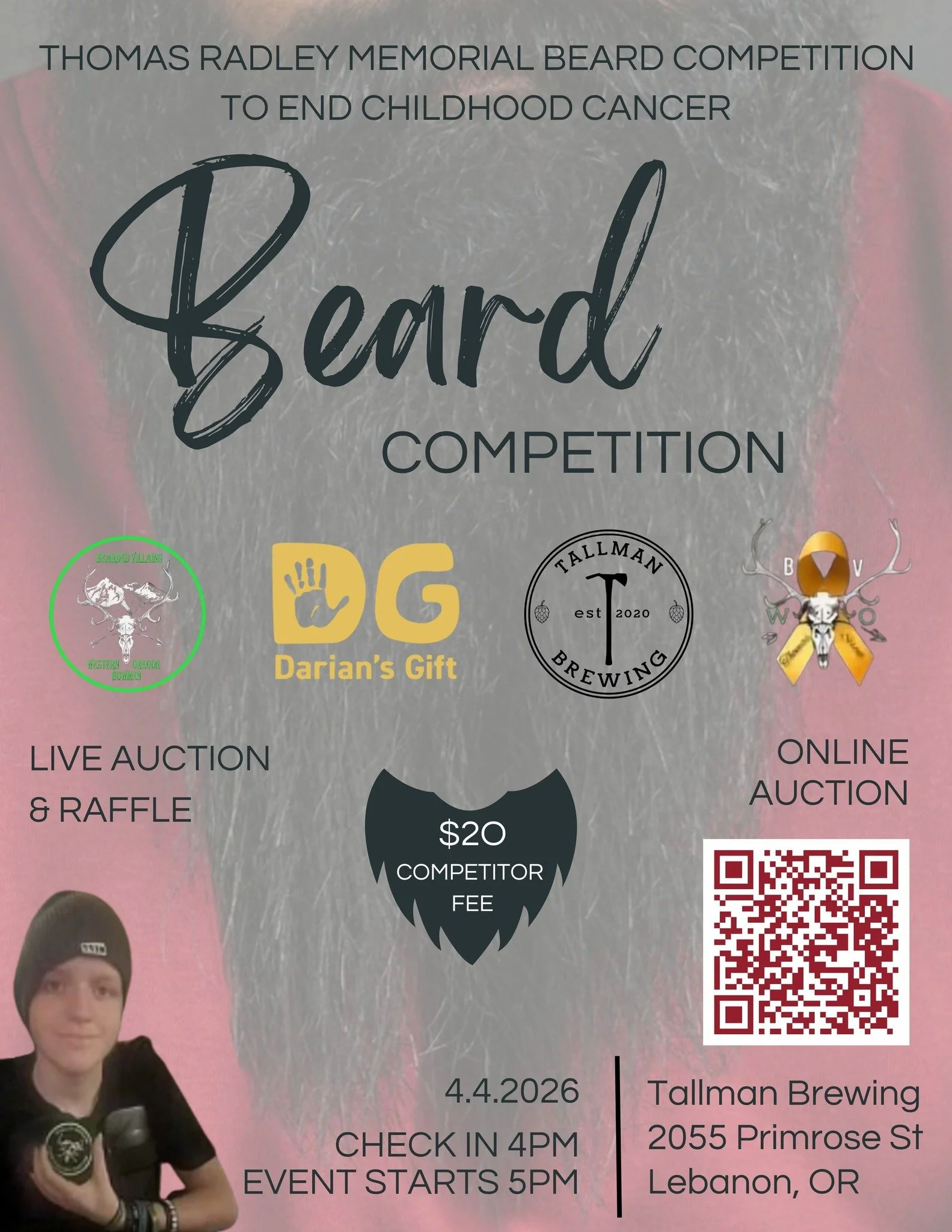 Bearded Villians contest and cancer charity fundraiser