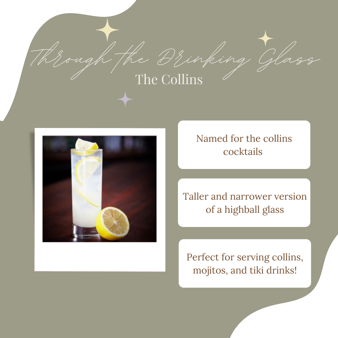 through the drinking glass the collins — Kindred Spirits Cocktails