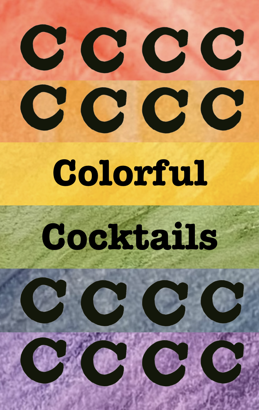 colorful cocktails zine