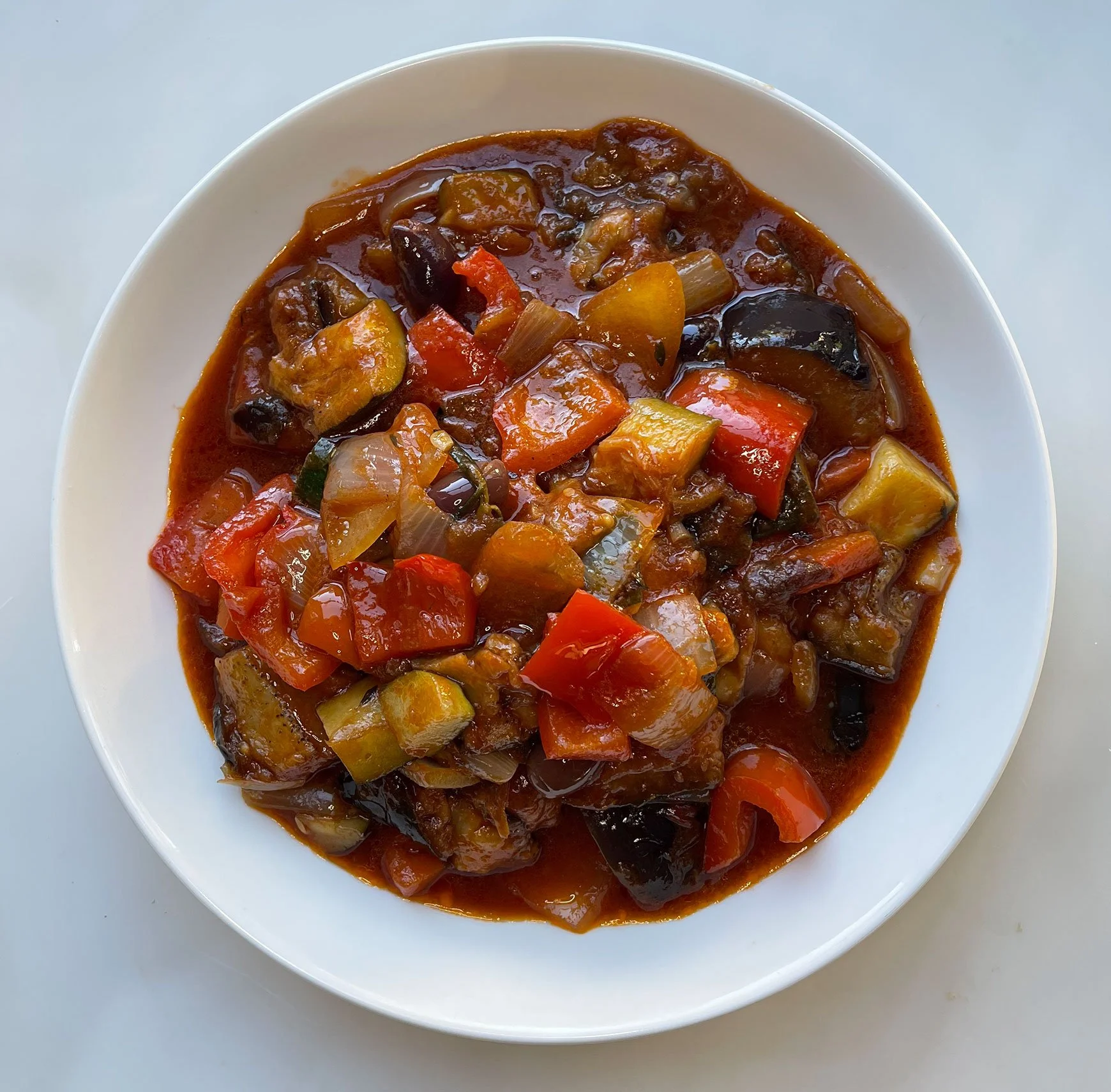 Mains – Ratatouille and creamy polenta (serves 2)
