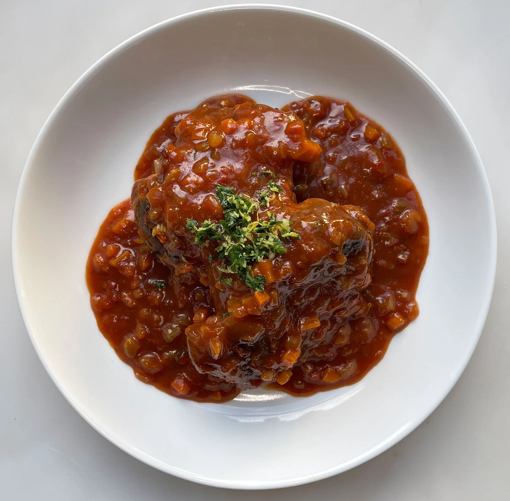Mains – Osso Buco and creamy polenta (serves 2)