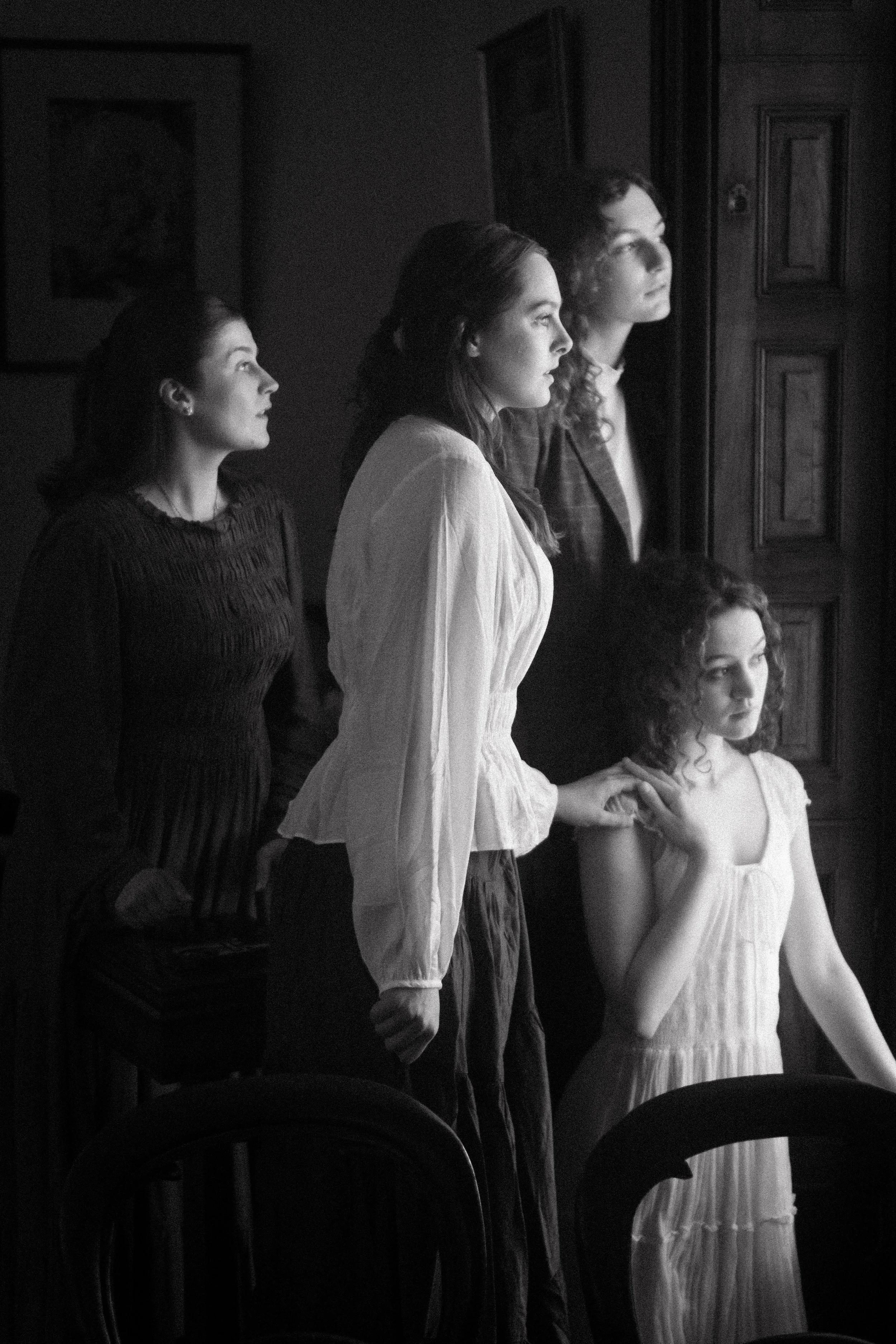 Demi Louise stars in a period drama scene