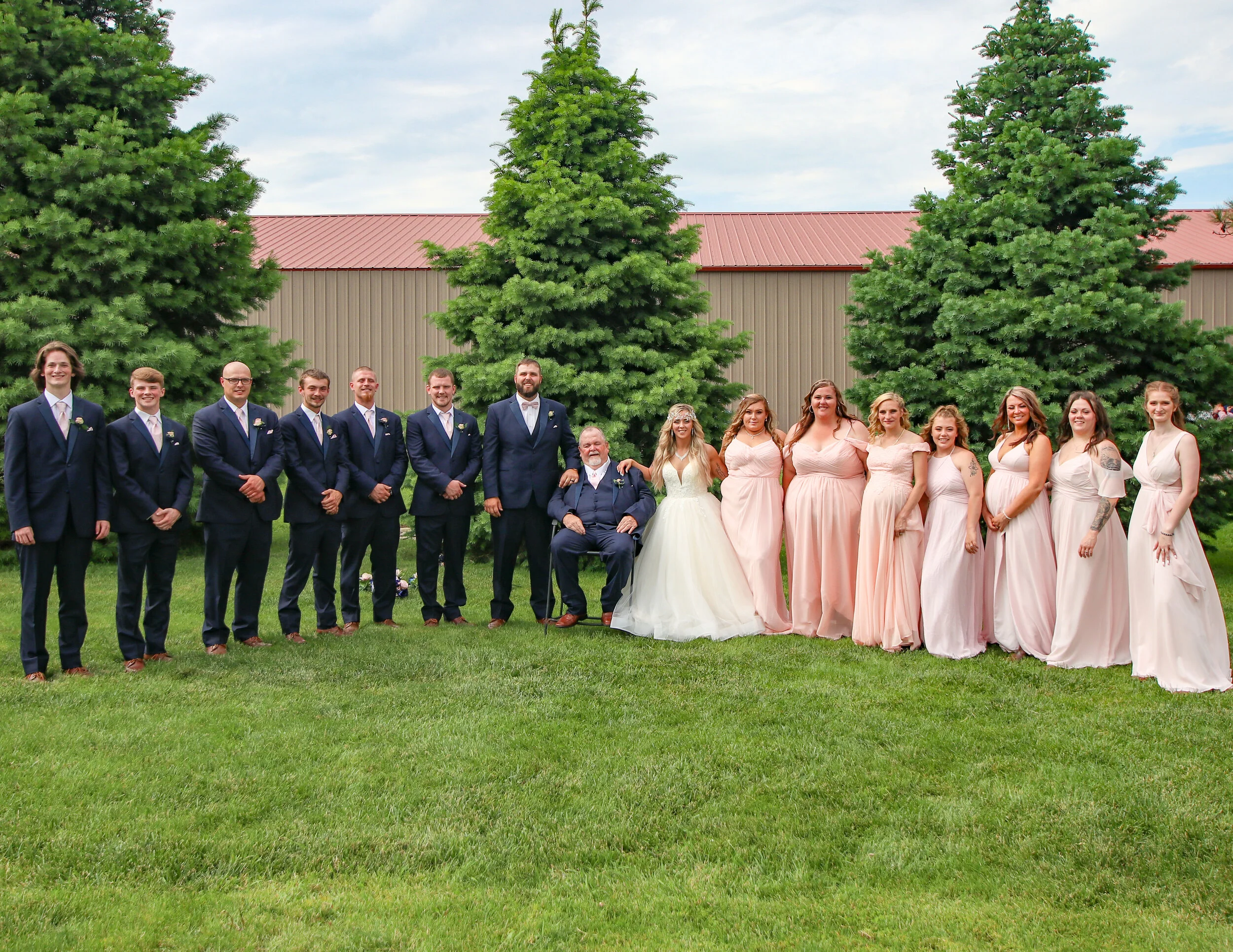 Norwalk Iowa Wedding Happy Apple Celebrations Bride and Groom Party