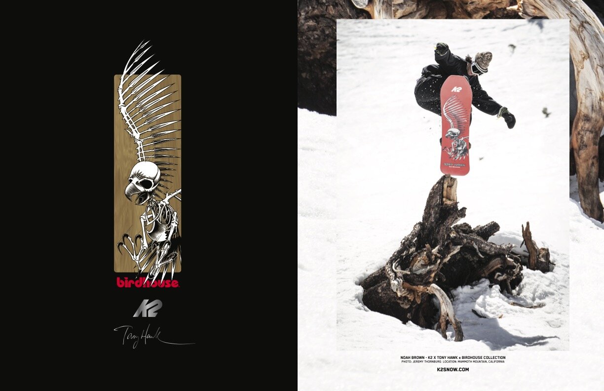 K2 Snowboarding x Tony Hawk x Birdhouse Collaboration — Pleasure Snowboard  Mag