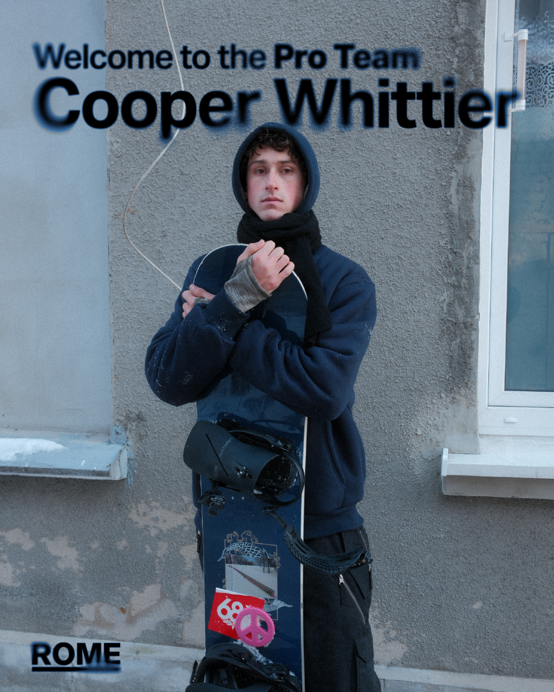 Rome Snowboards Welcomes Cooper Whittier to the Pro Team