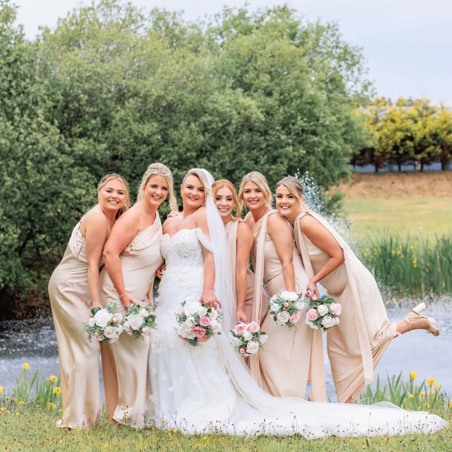 I just love that you can feel the happiness and energy in these pictures! A true representation of Adele &amp; Grant's wedding day @thegailes 
#glasgowweddingphotographer #weddingphotographerglasgow #scottishwedding #brideandbridesmaids #bridesmaids 
