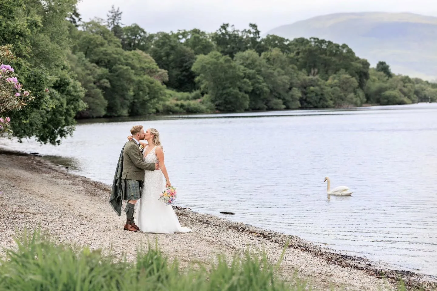 It was a pleasure to capture Chloe &amp; Lewis's wedding day on the bonnie banks of Loch Lomond. They got married at the @thecruin and had the most wonderful day.  More of this stunning wedding coming soon!
Make up @lustrebridalmakeup 
Celebrant @ela